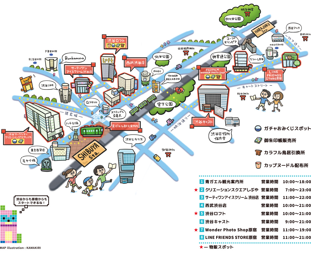 八福神 GUIDE MAP